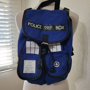 MOVING SALE! NEW Doctor Who Tardis Backpack Purse Bag